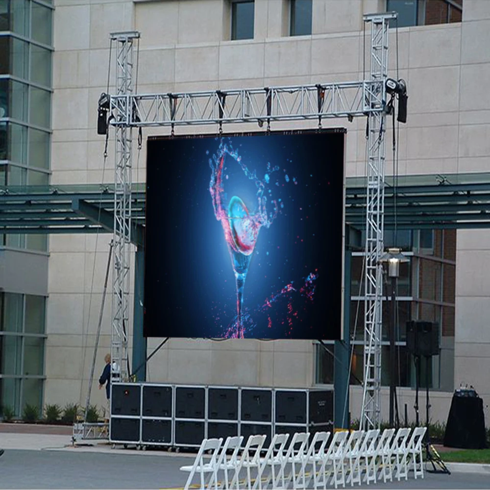 3.91mm pixel pitch led rental screen panel 500x1000mm outdoor full color led advertising screen Shenzhen factory free shipping