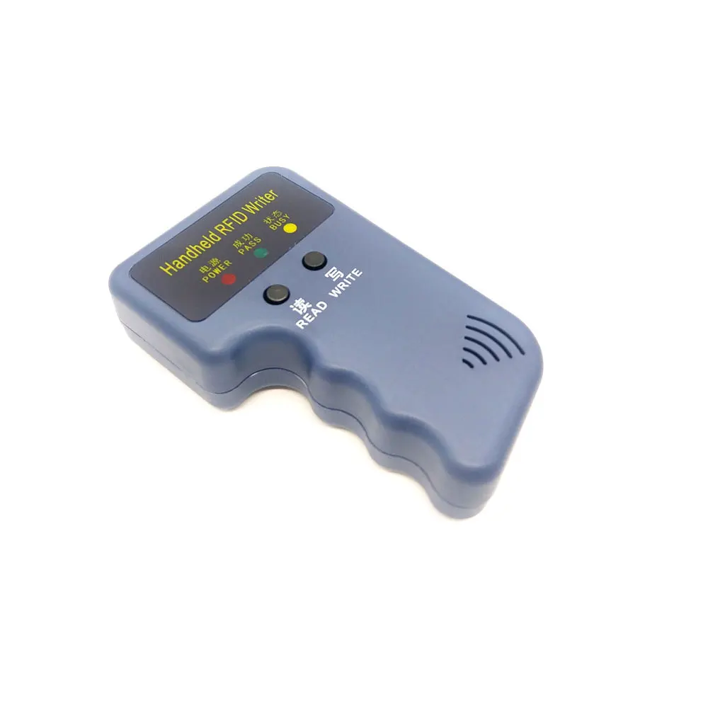 Handheld 125KHz EM4100 TK4100 RFID Copier Writer Duplicator Programmer Reader + EM4305 T5577 Rewritable ID Keyfobs Tags