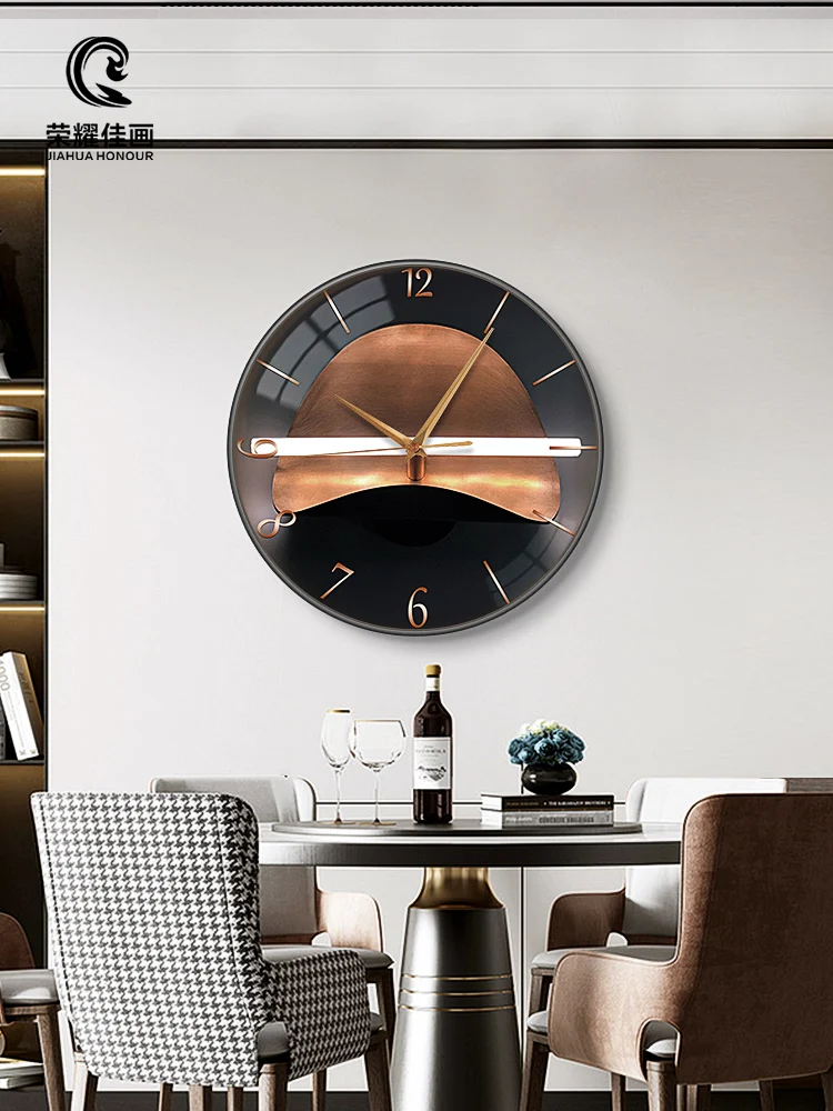 Fashion Wall Clock Modern Design Home Silent Simple Clocks Luxurious Round 12 Inch Couches for Living Room Decorations Wanduhr B