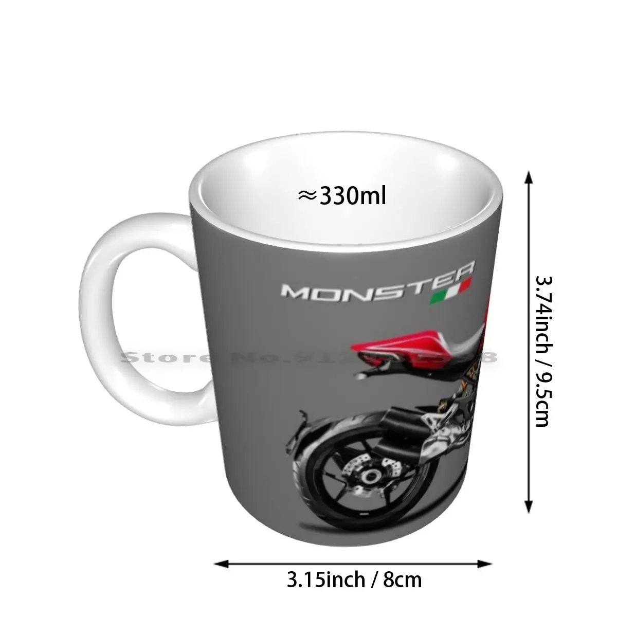 The Monster 1200s Ceramic Mugs Coffee Cups Milk Tea Mug Monster Monster 1200 Monster 1200s Motorcycle Sports Bike Sport Bike