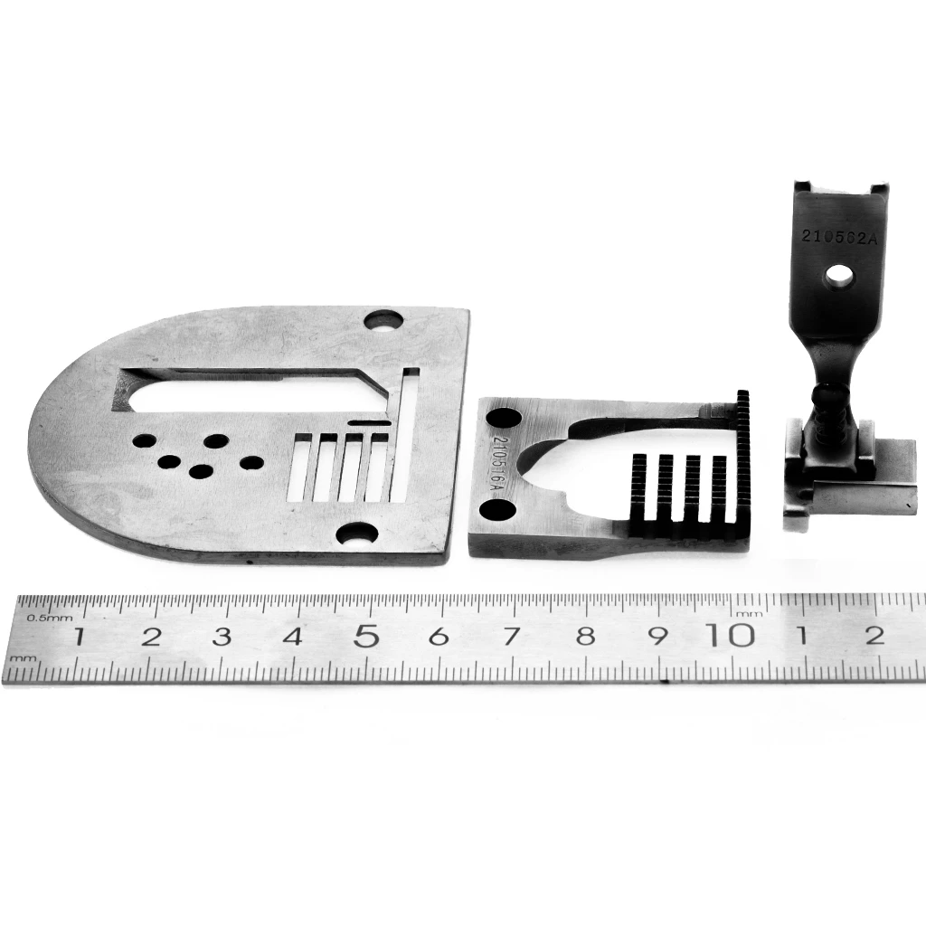 210516A  Gauge Set Needle Plate 210596A Presser Foot 210562A Feed Dog  Four Rows For Overlock Stitch