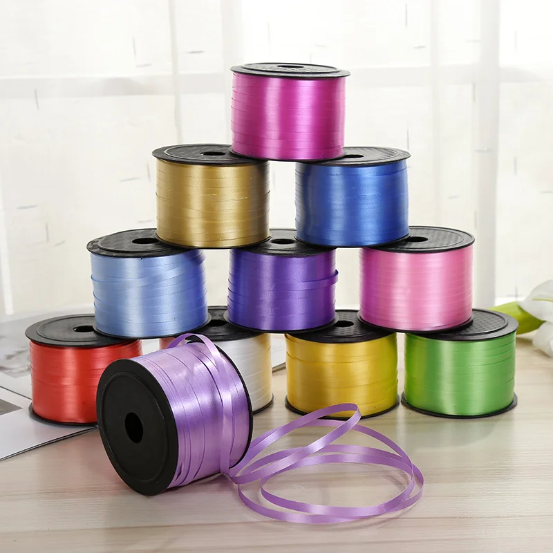 1PCS 100yard Gebunden Ballon Laser Curling Band Bänder Diy Hochzeit Weihnachten Party Dekoration Zubehör Bögen Geschenk Verpackung 5mm
