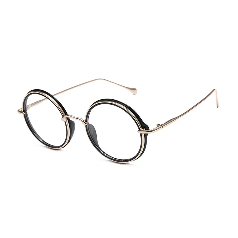 Logorela-Gafas de aleación ultraligeras para hombre y mujer, anteojos con montura óptica Retro, graduadas, redondas, Vintage, 9059