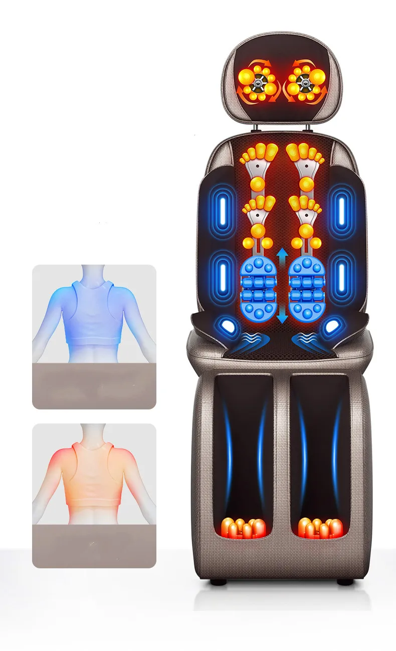 Shoulder and cervical vertebra massager instrument neck waist shoulder back lumbar functional whole body household chair cushion