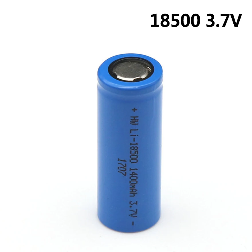 1-10pcs New 18500 Battery 3.7V 1400mAh 18500 Rechargeable Lithium Battery for Strong Light LED Flashlight Toy Torch 18500 Cells