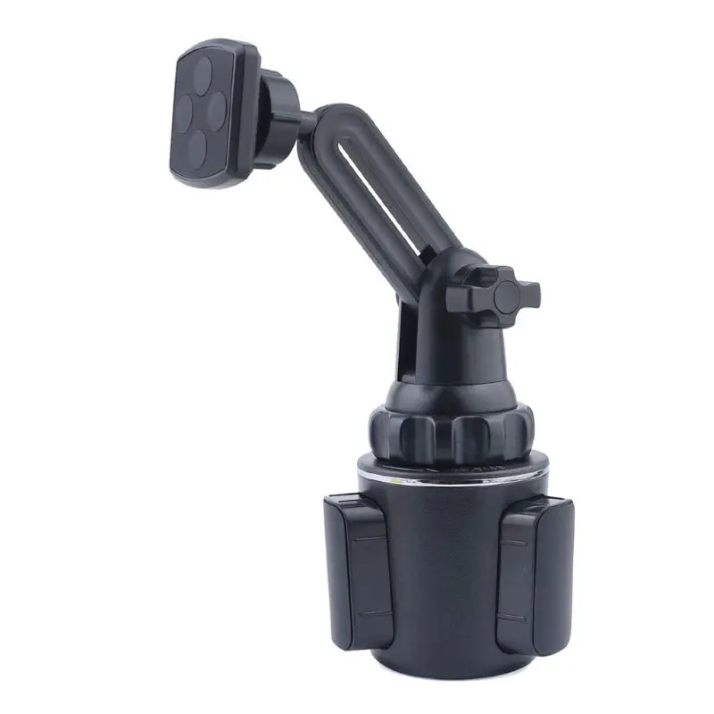 Adjustable Long Arm Mount Car Cup Magnet Holder Stand for iPhone Smartphone 3-7 inch Cellphone