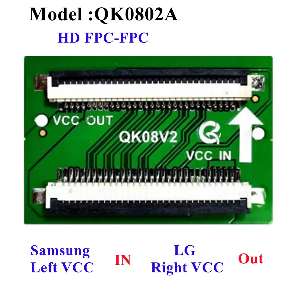 

10 шт. HD FPC к FPC LVDS к FPC левый и правый VCC вход QK0801A QK0801B QK0802A QK0802B QK0803A QK0803B адаптер для ремонта телевизора