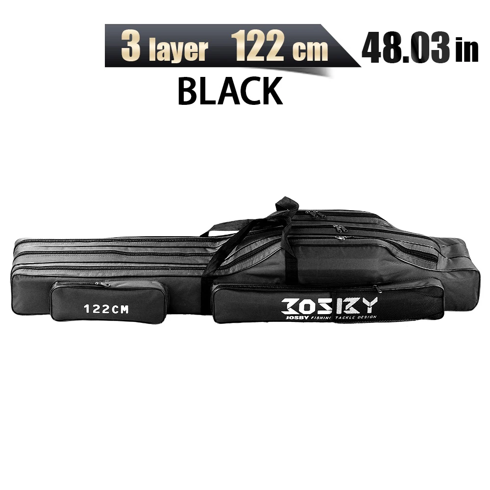 Angelrute Taschen 60/100/122/150/152/180CM Tackle Faltbare Oxford tuch Angeln Reißverschluss fall Lagerung Beutel Halter Für Angeln