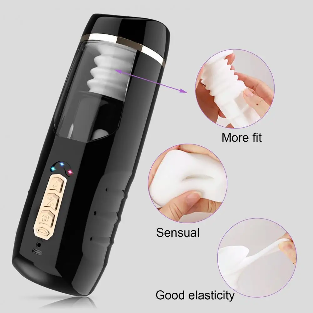 Pussy Doll Cup with Headphone Male Masturbation Cup TPE Fast Charging  Functional Male Pussy Ass Doll