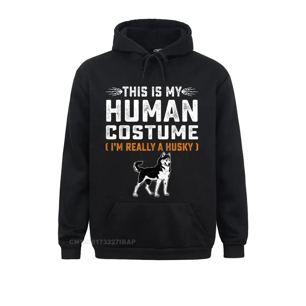 

This Is My Human Costume Shirt Husky Family Animals Tee Newest Men's Hoodies Street Sweatshirts Long Sleeve Moto Biker Hoods