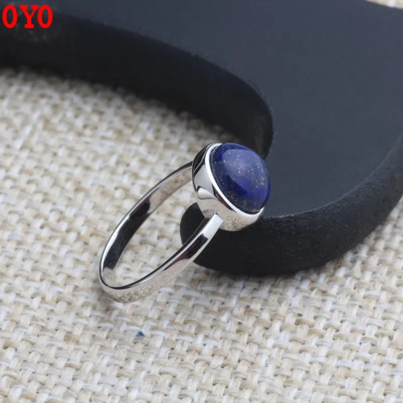 100%925 Pure Silver Jewelry  Fashion Simple Bean Female Ring