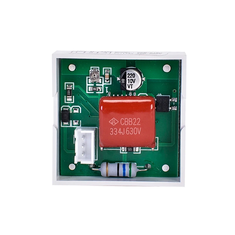 AC Voltmeter For Water Pump Plug-in Board LCD Monitor Smart Chip Voltage Meter White AC0-500V 40*40*25mm