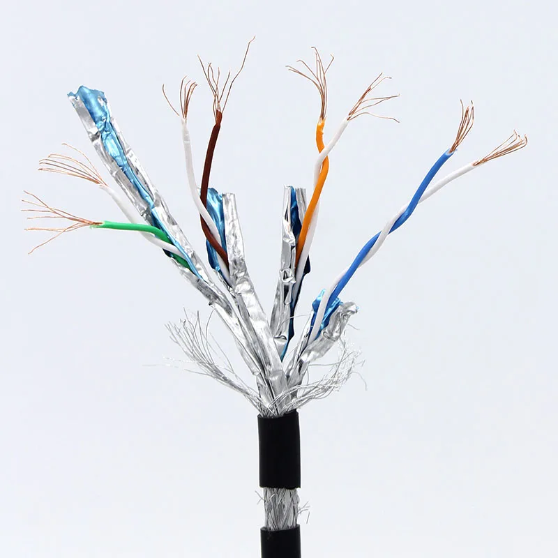 0.3M 0.5M 1M Cat7 Ethernet RJ45 Lan Cable STP Network Cable Patch Cord Cable for PC Router Laptop