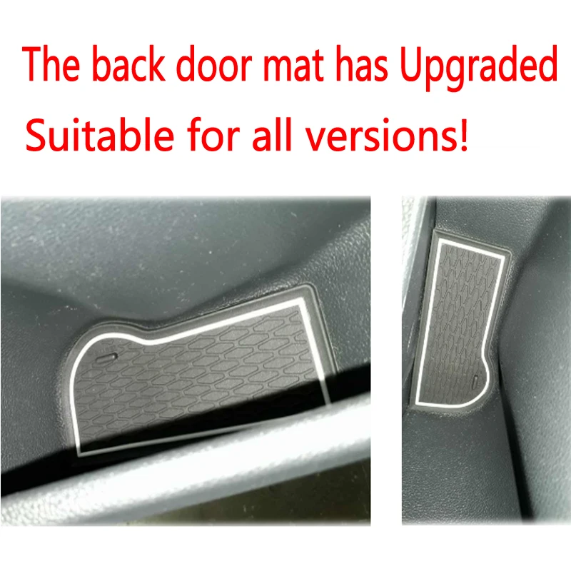 smabee Anti-Slip Gate slot Cup Mat for VW T-ROC 2017 2018 2019 TROC T ROC Interior Accessories Non-Slip Pad Rubber Car Sticker