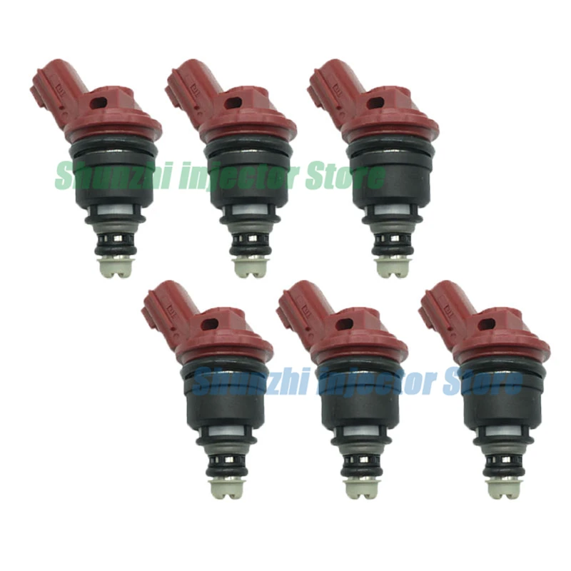 6pcs Fuel Injector Nozzle For Nissan 300ZX Maxima Jecs Infiniti I30 J30 3.0L OEM: 16600-96E01 1660096E01