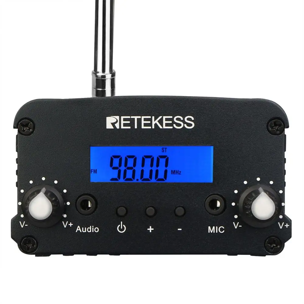 Retekess 10 V112 Radio + TR509 Wireless FM Transmitter Broadcast Stereo Radio Station For Drive-in Church Meeting Parking Cinema