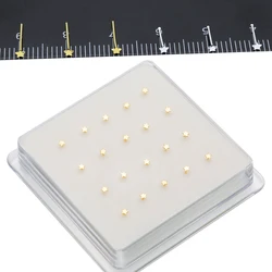 20Pcs 925 Sterling Silver Small Cute Star Shape Nose Piercing Stud Pircing Nariz Percing Nez