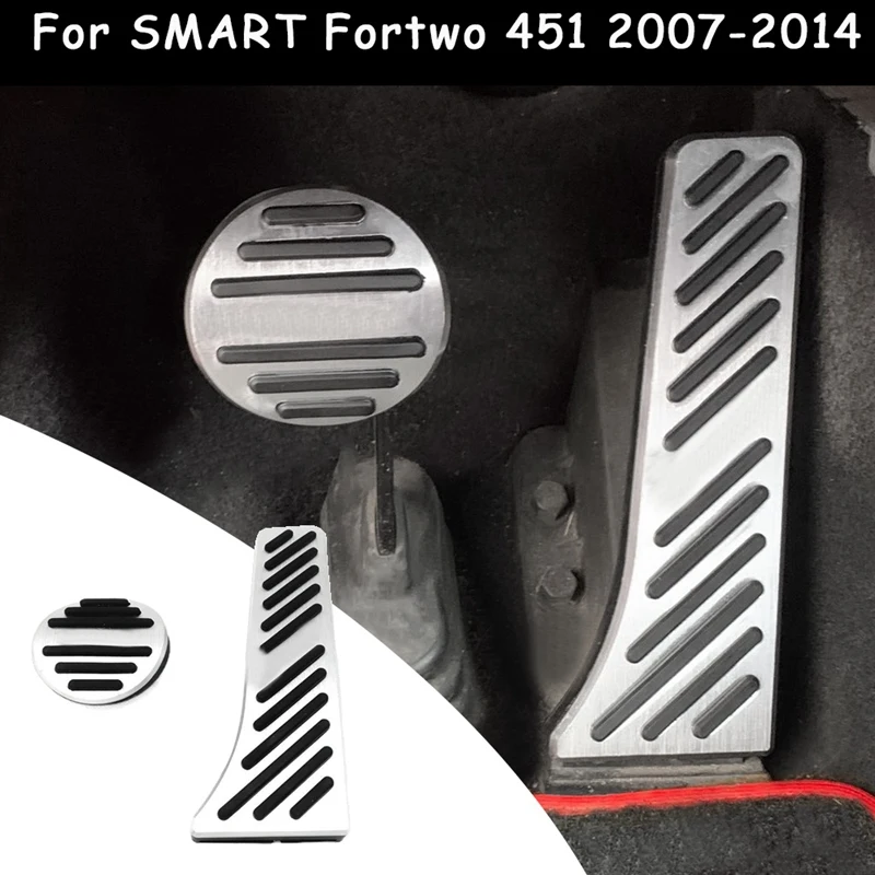 Gas Accelerator Pedal and Break Pedal Cover Pad Non-Slip for Mercedes Benz Smart Fortwo 451 2007-2014