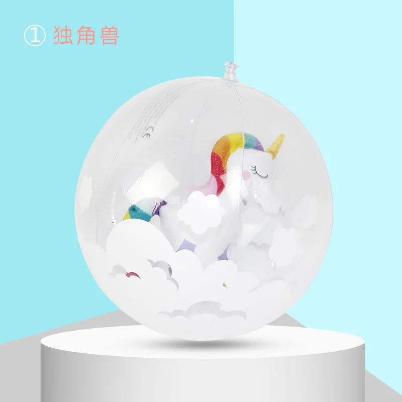 Giocattoli gonfiabili caldi della palla di Ins per la piscina della spiaggia del bambino gioca la palla giocattoli all'aperto di apprendimento molle giocattoli dell'acqua molle del PVC fenicottero 1pcs