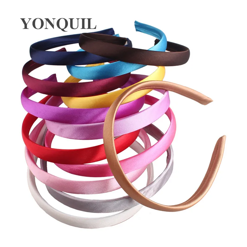 Candy Colors Fashion Solid Satin Headband for Women Girls 15 mm Width Hairband Hair Accessories Ladies Hair Hoop