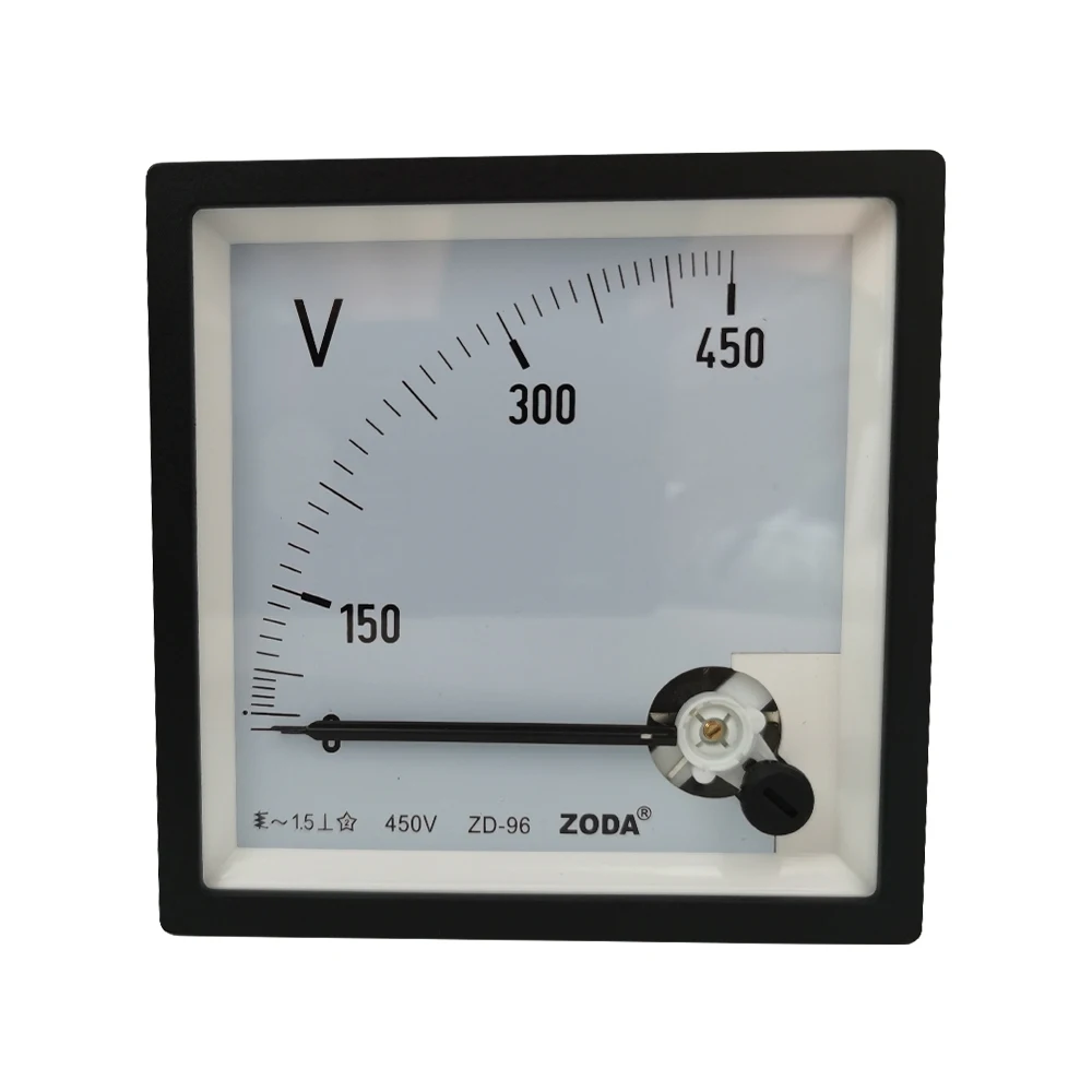 

1PC 96-V 450V 500V AC Direct Analog Meter Panel Gauge AC Voltage Current Meter 96*96MM Voltmeter Voltimetro Pointer