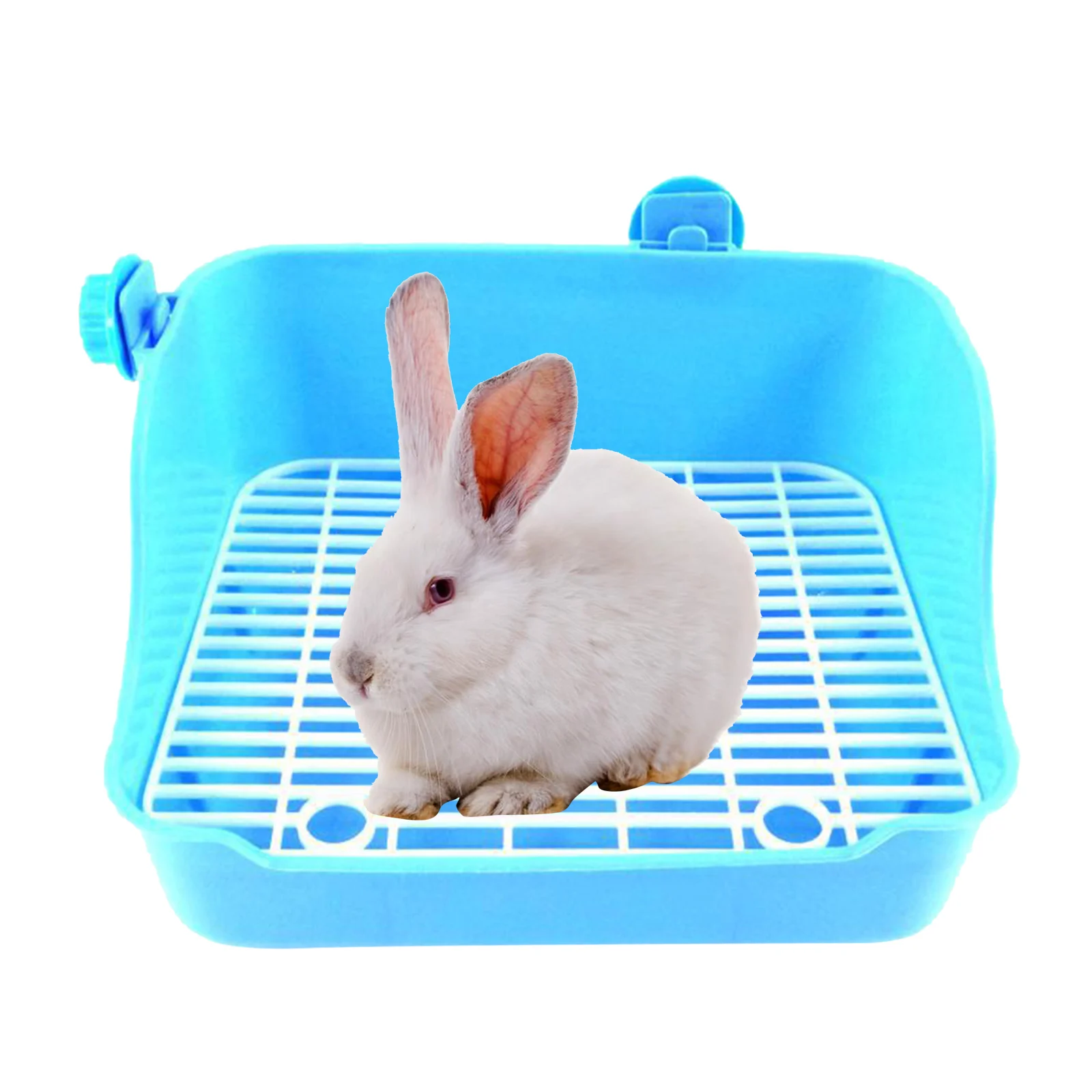 Rabbit Toilet Box Trainer Potty Corner Tray Cage Litter Small Animals Pet Pan For Adult Hamster Guinea Pig Ferret