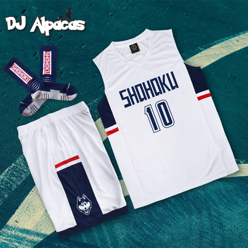 

Anime SLAM Cosplay Costume Hanamichi Sakuragi Rukawa Kaede Adult Child SHOHOKU Basketball Clothes Jersey