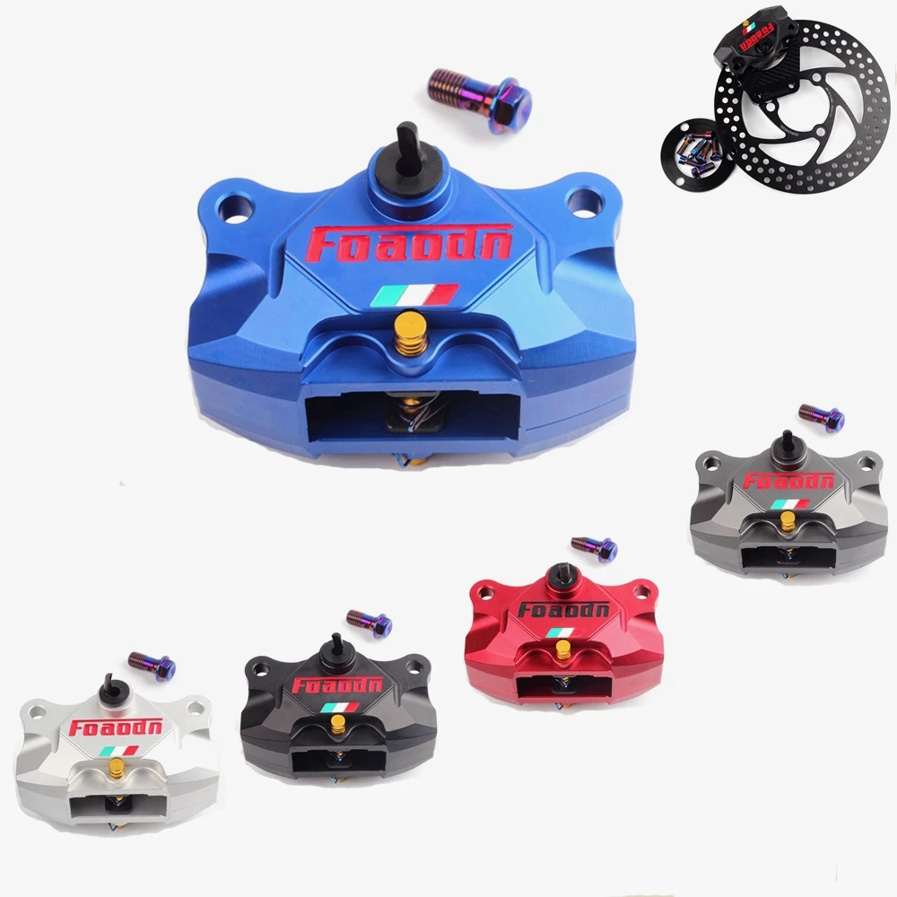 Universal 84mm CNC Motorcycle Scooters  Rear Brake Caliper With 34mm *2 Piston For Honda Yamaha Kawasaki Suzuki Ducati Modified