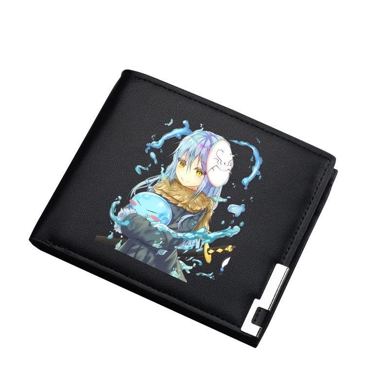 That Time I Got Reincarnated as a Slime Anime Coin Purses Kawaii ID Card Holder Pu Leather Short Wallets Cartoon Money Bag