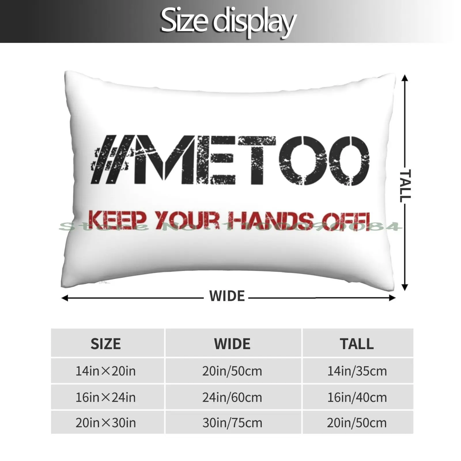 #metoo Keep Your Hands Off ... Pillow Case 20x30 50*75 Sofa Bedroom Hannah Montana Miley Cyrus Tv Show Program Long Rectangle