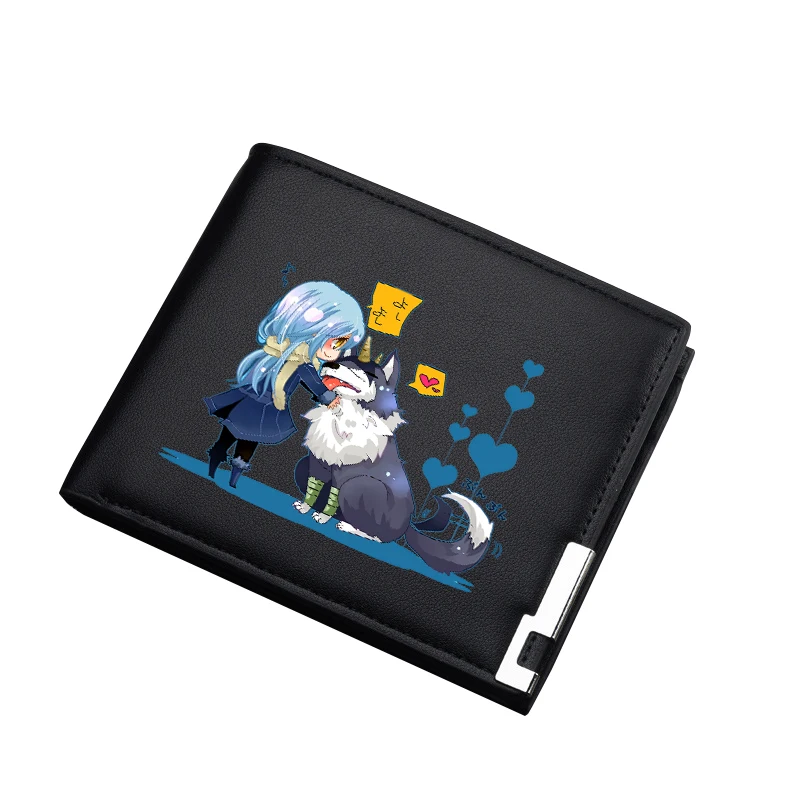 That Time I Got Reincarnated as a Slime Anime Coin Purses Kawaii ID Card Holder Pu Leather Short Wallets Cartoon Money Bag