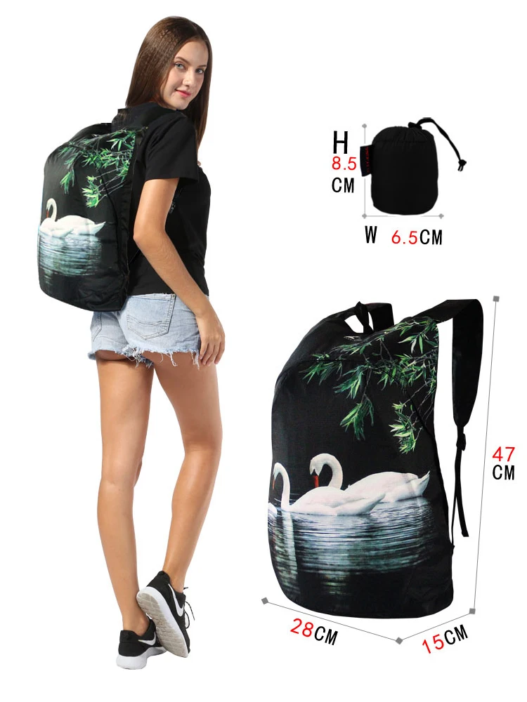 PLAYKING Lightweight Nylon Foldable Men Backpack Waterproof Mini Travel Pack Women Bag For Mochila Feminina For Camping