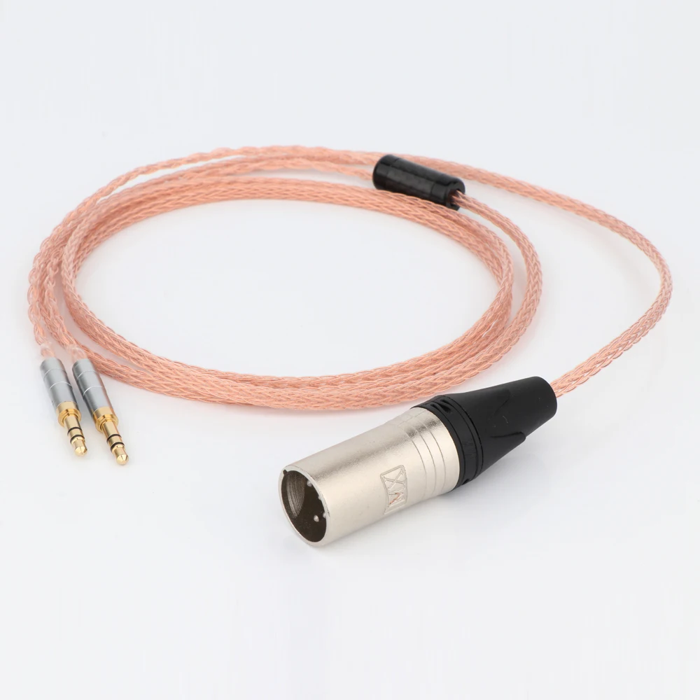 7N OCC Copper XLR Audio Headphone Cable Earphone Cord for Hifiman Sundara Ananda HE1000se HE6se he400i he400se Arya