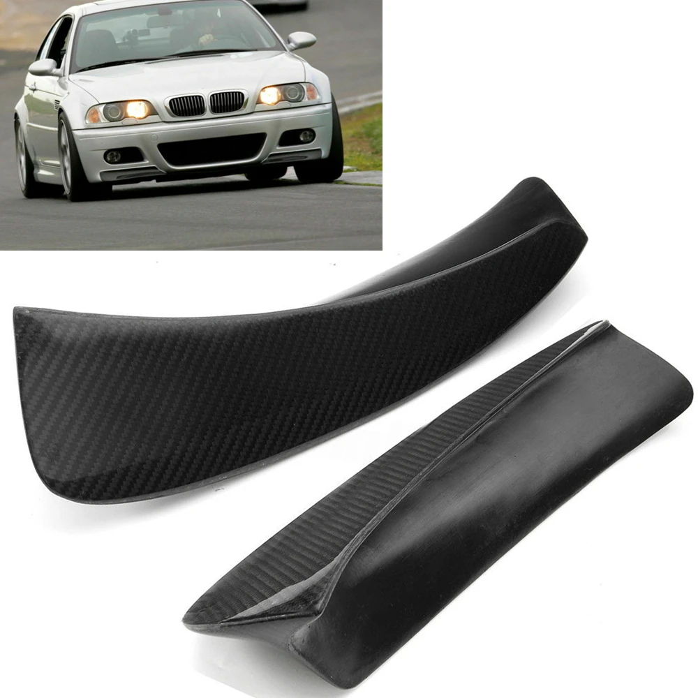 

Для BMW E46 M3 1999-2006 Coupe 2-дверный передний бампер, боковой разветвитель, крышка, нижний спойлер, защитная пластина, угловая отделка из углеродного волокна