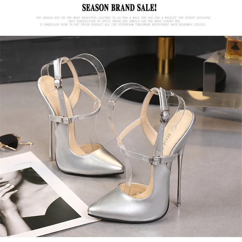 Extreme High Heels Sexy 16CM Fetish High Heel Sandals Party Fashion Woman Pumps Plus Size 46 Unisex Shoes For Women mujer bombas