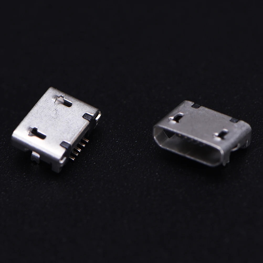 Connecteurs Jack Micro USB 5 broches Type B pour téléphone portable, 10 pièces