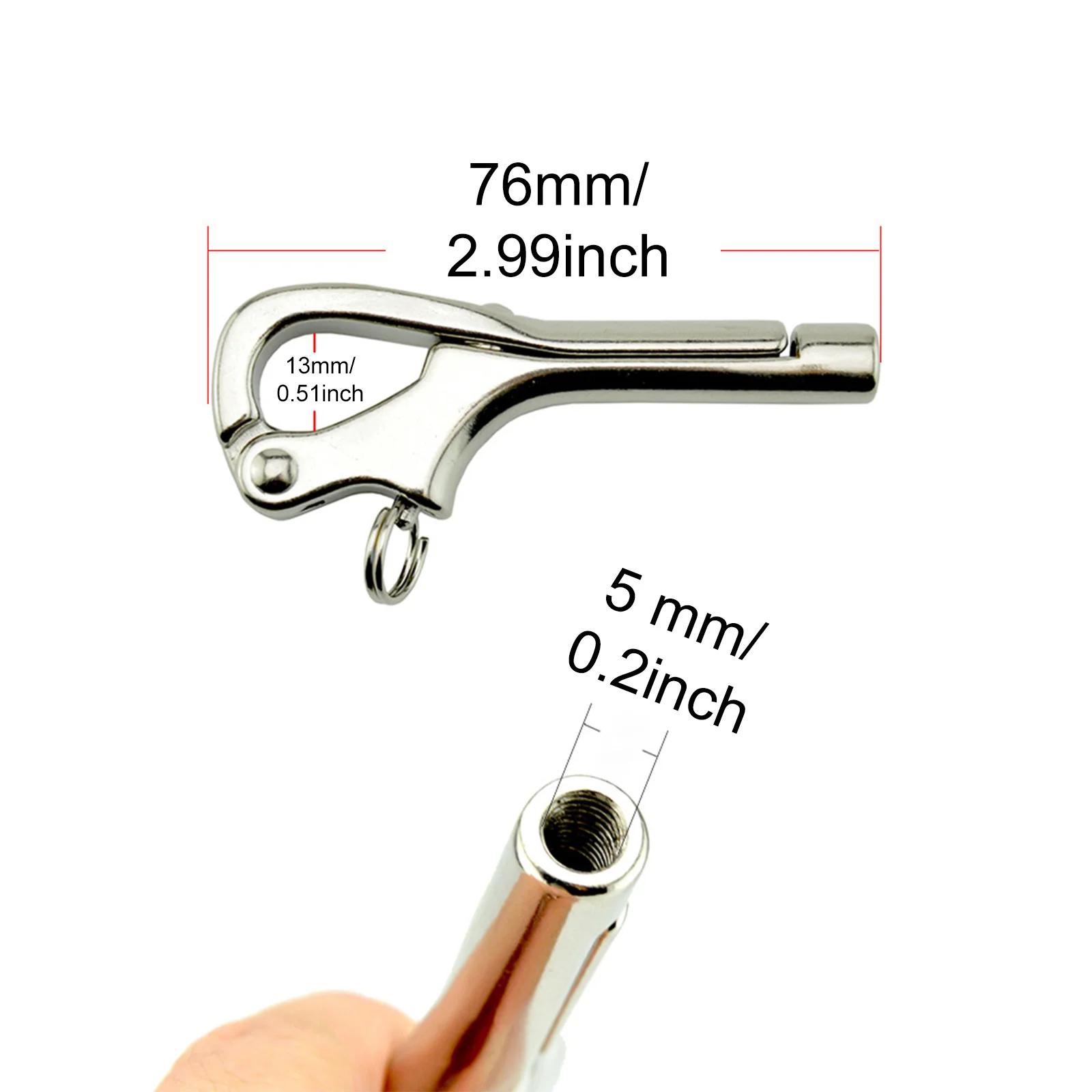 Pelican Hook With Quick Release Corrosion Resistant Openable Stainless Steel Pelican Hooks For Marine Boat Yacht Accessories