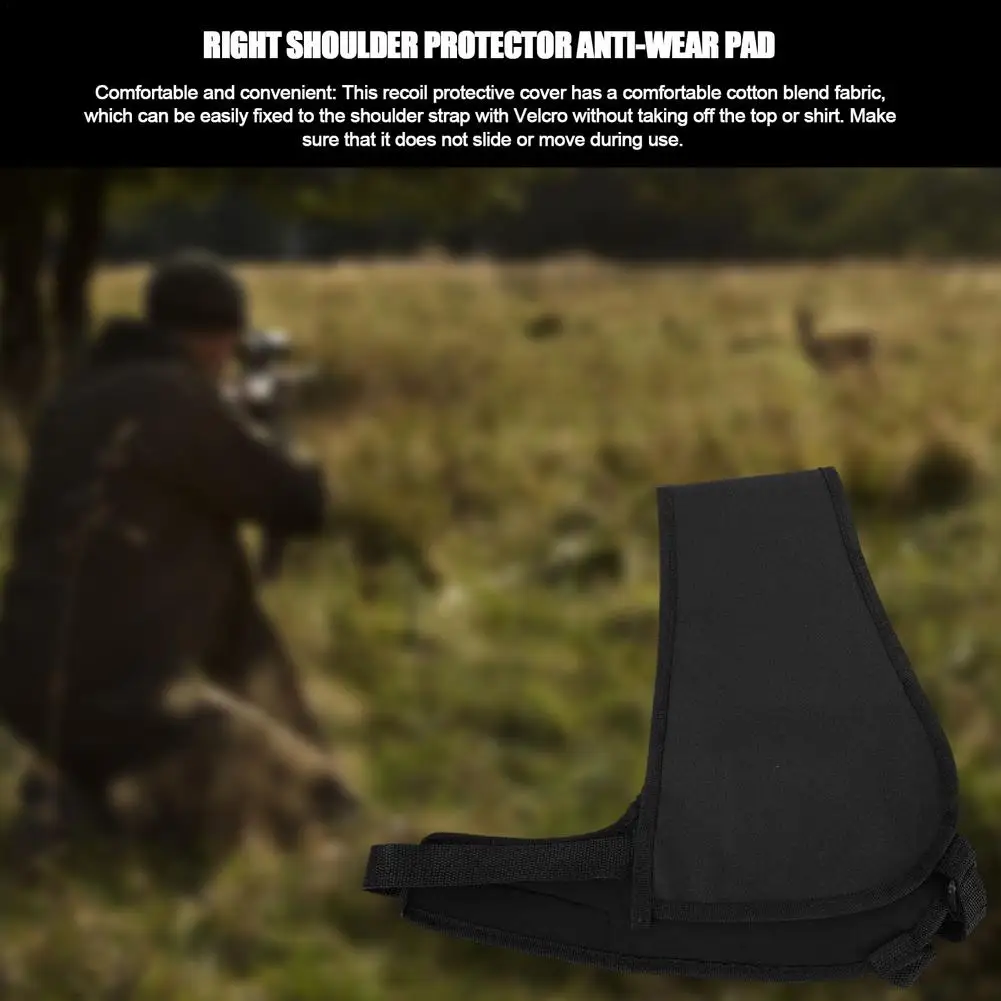 Adjustable Shooting Shoulder Pads Shockproof Recoil Pads Reliable Cotton Shooting Pads With Non-slip Strap Unisex Shooting H