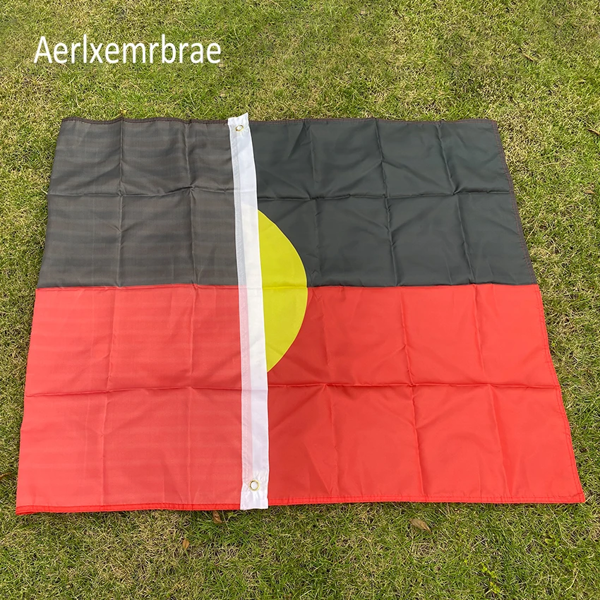aerlxemrbrae flag      90x150cm Australian Aboriginal Flag  Home Decoration flag