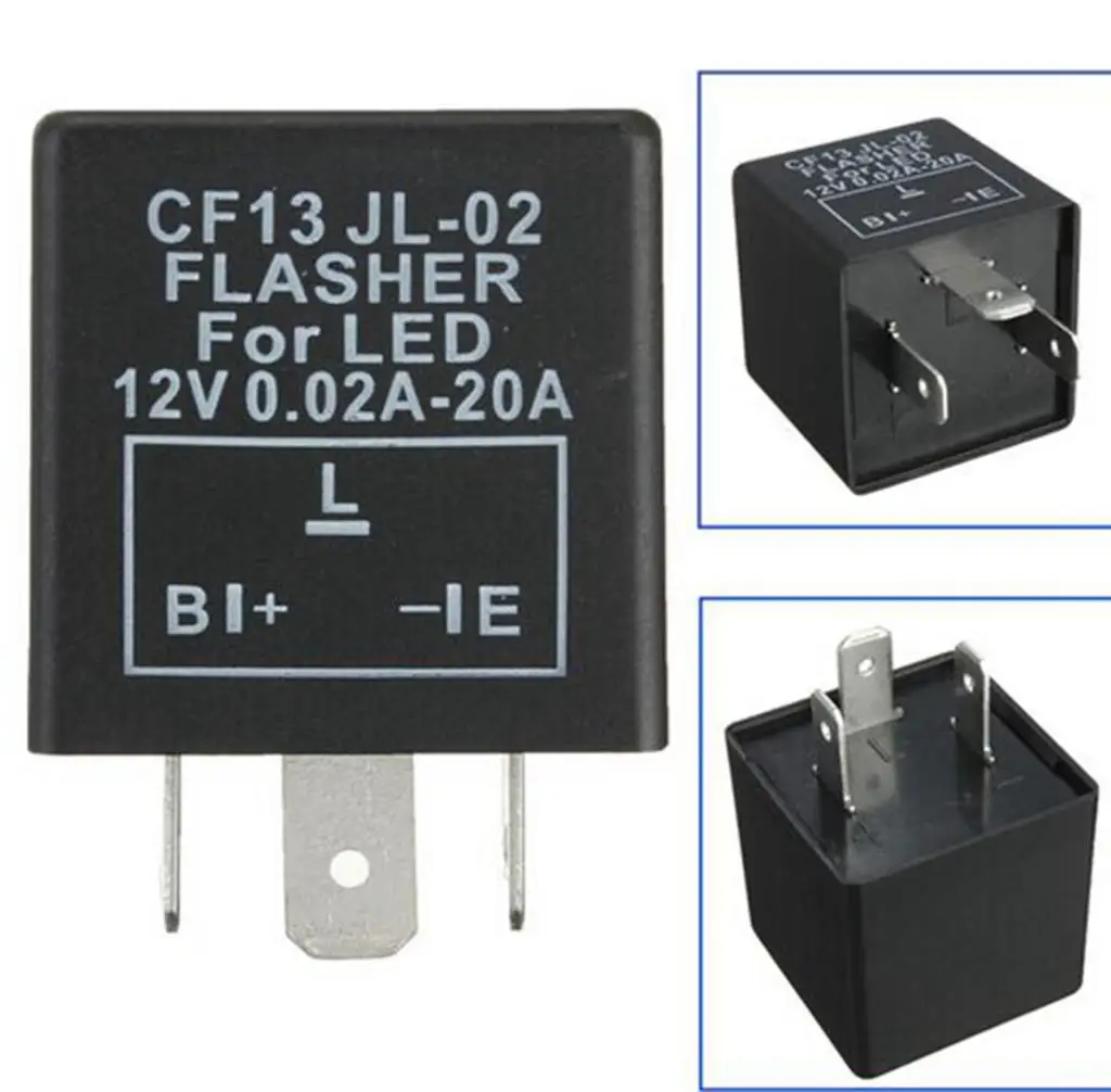 12V car LED flash auto general solution flash relay control​ both  left  and​ right turn​ light signal turning