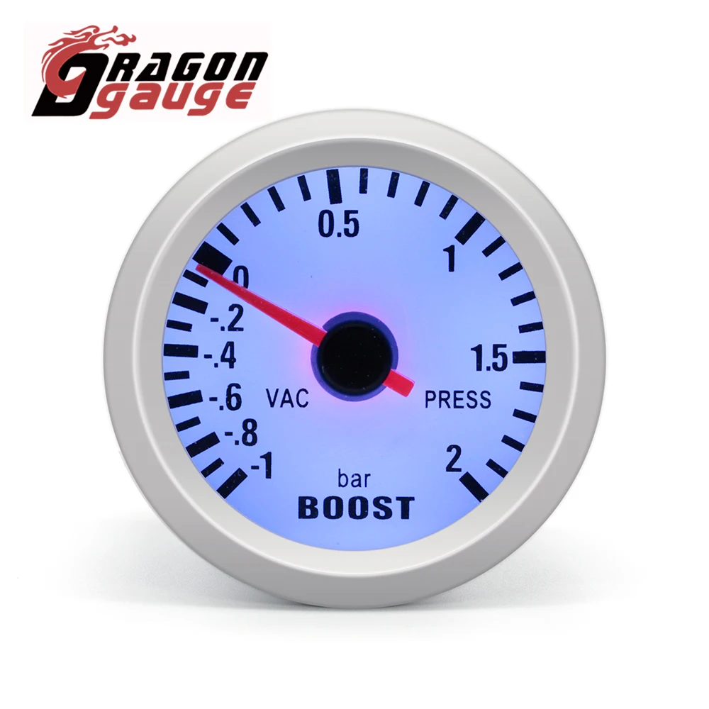 「DRAGON」 52mm Tachometer Voltmeter Boost Gauge PSI/Bar Water Temp Oil Temp Oil Pressure  Car Gauge With Sensor Fit for 12V Car