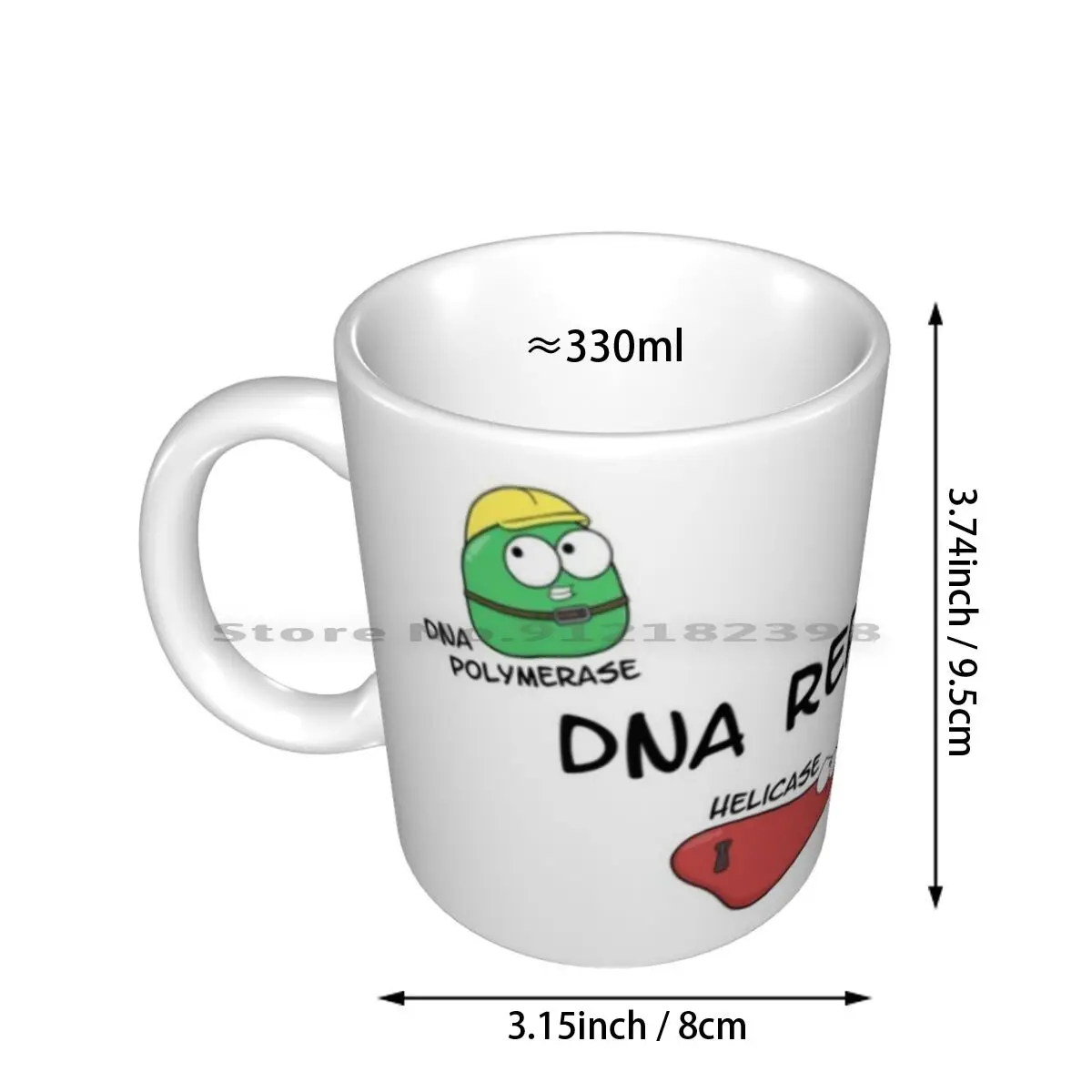 Dna Replication Players Ceramic Mugs Coffee Cups Milk Tea Mug Amoeba Sisters Amoebasisters Dna Science Biology Biochemistry