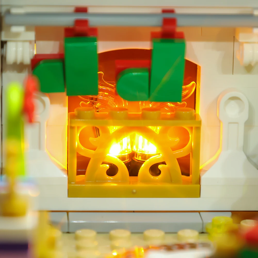 LED Light Kit For Christmas Gift 21330 Home Alone House Street View Building Blocks Bricks Toy Lamp Set No Model RC Version
