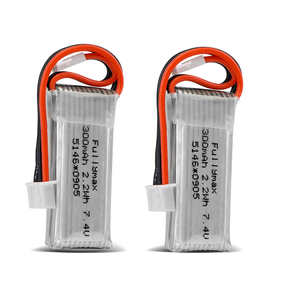 2 / 4 /6pcs 2S 7.4V 300mAh 30c Li-Po Battery For WLtoys F959 Airplane Spare Parts XK DHC-2 A600 RC Airplane