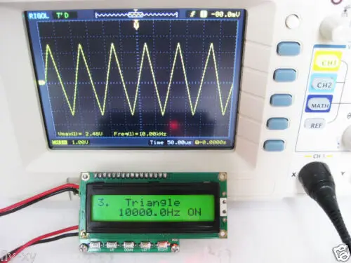0.1hz~100khz DDS Function Generator Signal Generator + Frequency Meter Counter