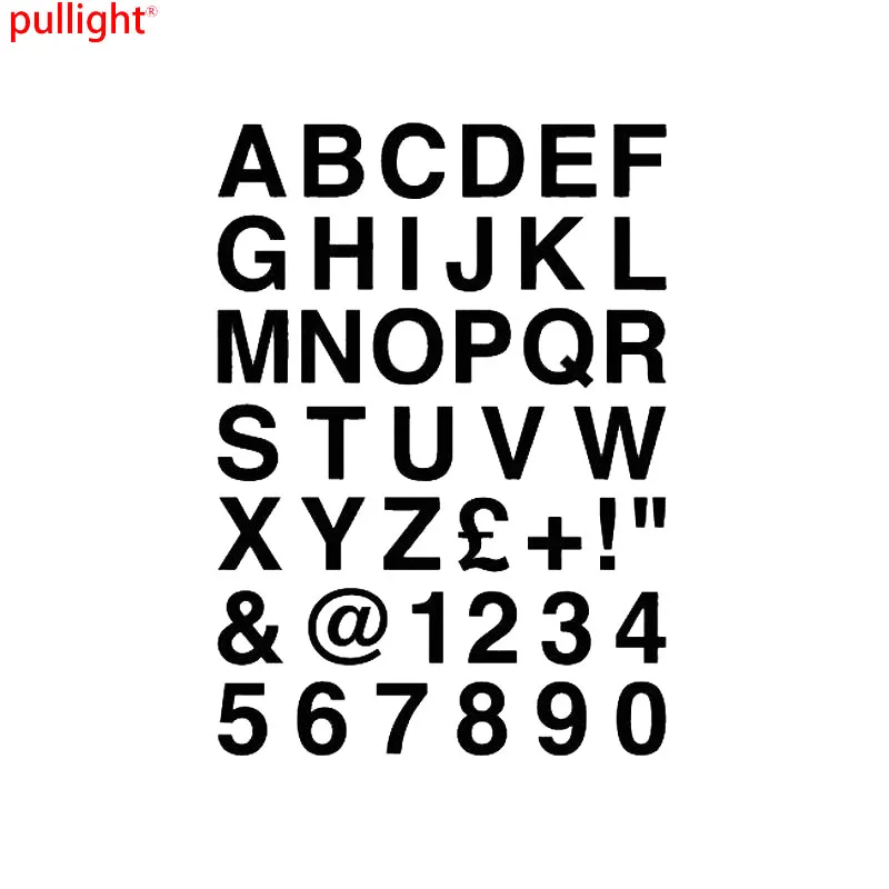 Alphabet and Numeric Popular Style Personalized Customized Car and Motorcycle Accessories Window Bumper Vinyl Stickers