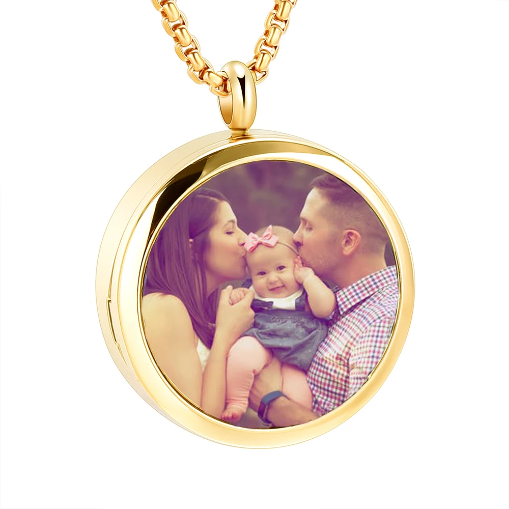 Memorial Urn Pendant For Women Men Necklace Glass Cremation Jewelry For Ashes Of Loved One Engravable Stainless Steel Keepskae