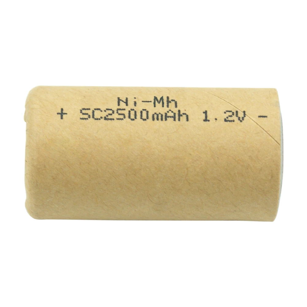 4-20 قطعة SC Nimh ni-mh 1.2 فولت 2500 مللي أمبير بطارية أداة الطاقة القابلة لإعادة الشحن SC معدل التفريغ 10C-15C استبدال البطاريات