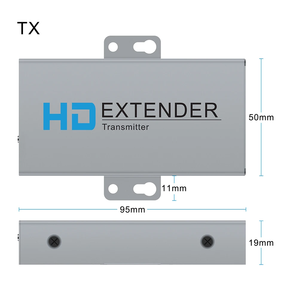 Extensor hdmi 1080p 50m, repetidor sobre gato 6 cabos cat 5e com função poe rj45 transmissor tx/rx extender