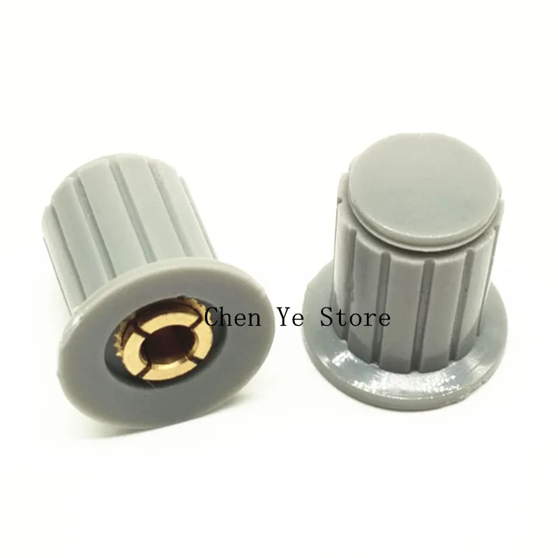 

Volume Control 4mm Split Shaft Diameter Potentiometer Knobs WXD3-12 Gray KYP16-4J